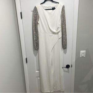 Adrianna Papell white jumpsuit